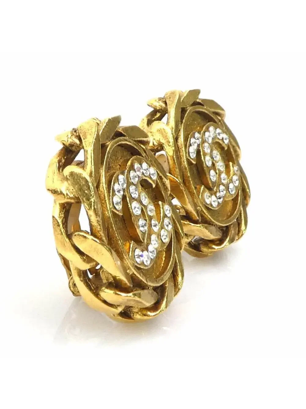 Chanel Cc Logo Clip-On Earrings Gold- #246721C61B
